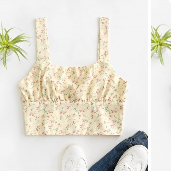 New zaful floral crop top - Picture 1 of 5